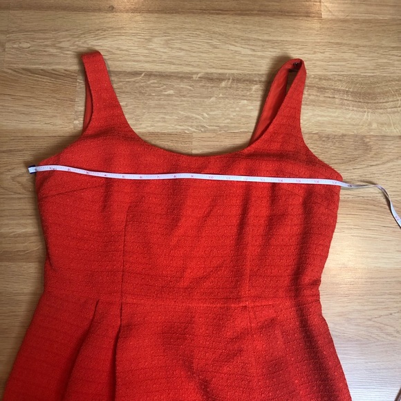 ANN TAYLOR Orange textured sheath dress Sz 4 - Picture 8 of 13